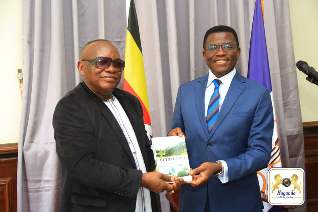 Charles Peter Mayiga with Lord Fred Ssebatta