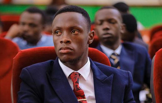 Makerere University Guild President, James Churchill Ssentamu,