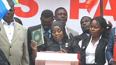 Stacia Mayanja took oath as President of NPP