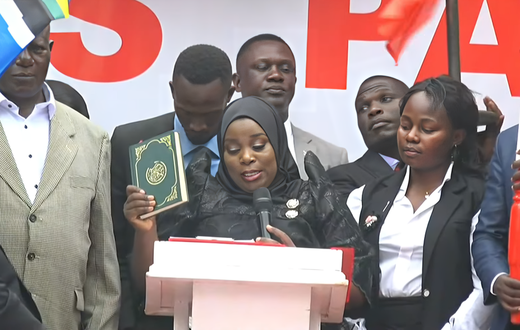 Stacia Mayanja took oath as President of NPP