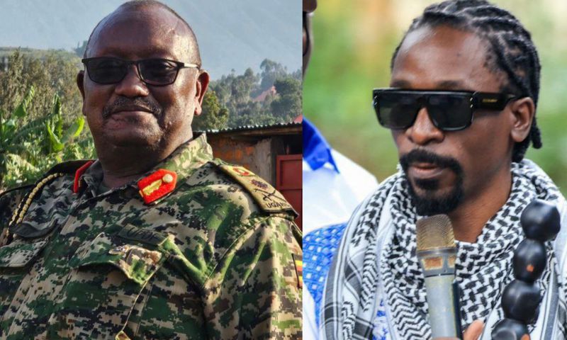 Brig. Gen. Felix Kulayigye and Isaac Ssemakade