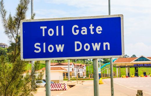 Road signage on Kampala - Entebbe expressway