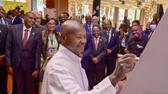 President Museveni at the  (CAADP) summit