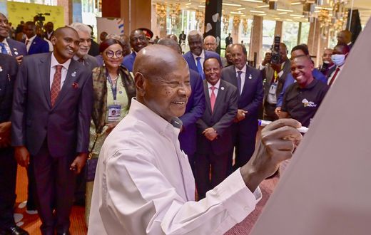 President Museveni at the  (CAADP) summit