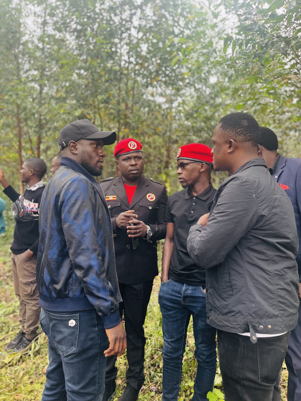 NUP leaders at the funeral