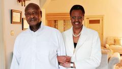 President Yoweri Museveni and his wife Janet