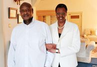President Yoweri Museveni and his wife Janet