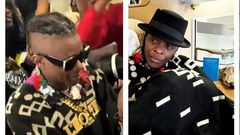 Dozens of family members crammed the Arrivals wing of Entebbe International Airport to welcome the artist.