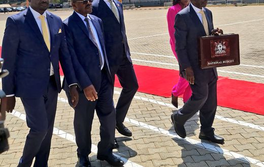 Minister Maitia Kasaija delivered the budget speech