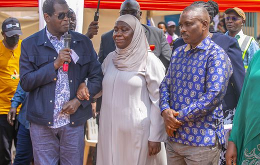 Pastor Robert Kayanja together with Kampala Lord Mayor Erias Lukwago and Kampala Minister Minsa Kabanda