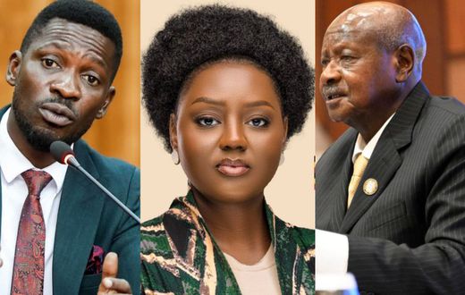 Bobi Wine, Yvonne Mpambara and President Yoweri Museveni