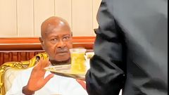 President Yoweri Museveni turned down a drink offer in Egypt