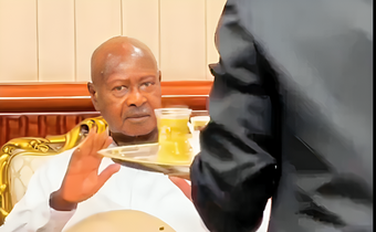 President Yoweri Museveni turned down a drink offer in Egypt