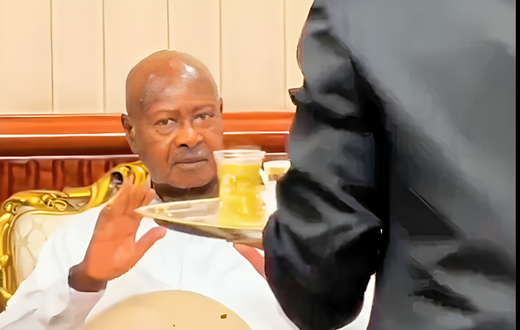 President Yoweri Museveni turned down a drink offer in Egypt