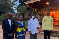 President Museveni met President the two defeated incumbents in Mbarara, Hon Kashaija and Michael Tusiime. 
