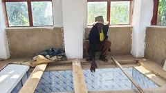 The grave features tiled walls, solar lights inside and outside, and a small structure built above the burial chamber. Image credit: Nile Post.