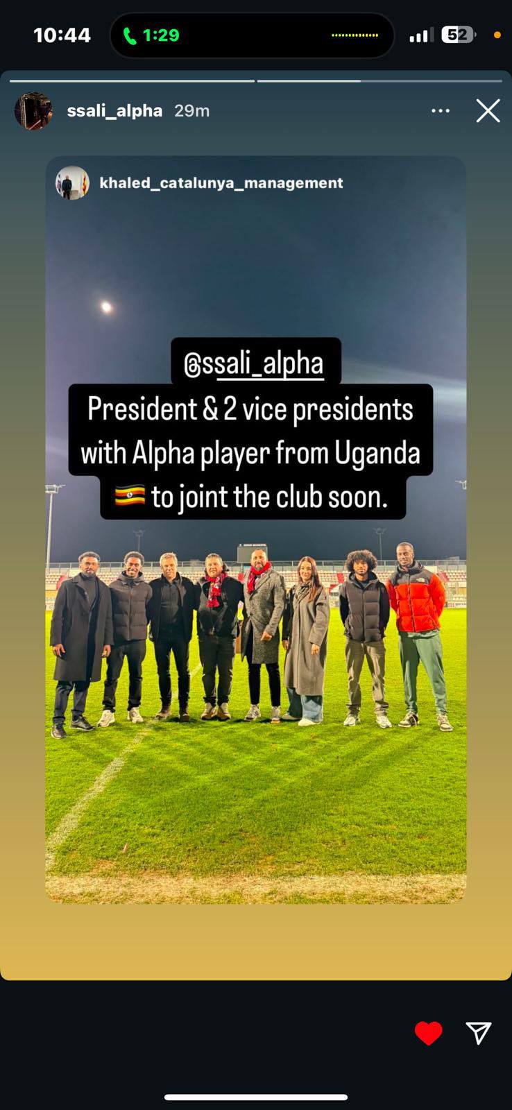 Bebe Cool breaks silence on Alpha Ssali joining Spanish club
