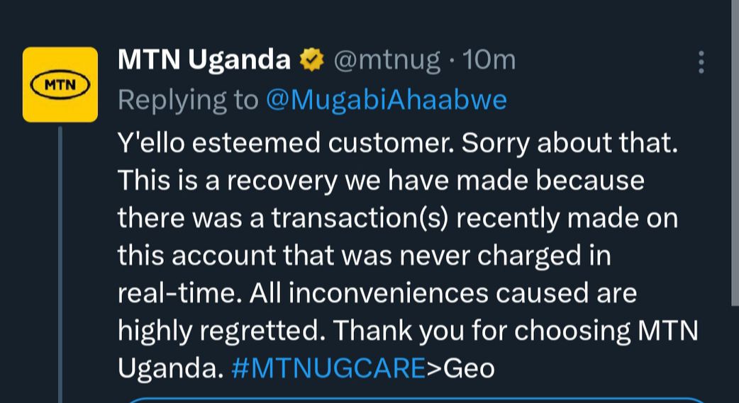 MTN breaks silence as Ugandans lose mobile money in 'adjustment' costs
