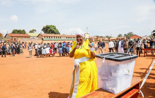 Faridah Nambi after casting her ballot