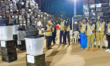 Ballot boxes for the Kawempe North by election were dispatched early this morning from the EC warehouse in Banda