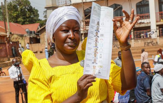Faridah Nambi after casting her ballot