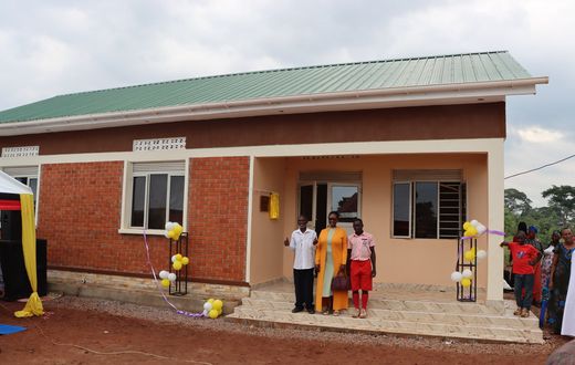 Kaboyo handed over the the sixth and seventh homes as part of the ongoing veteran housing project,