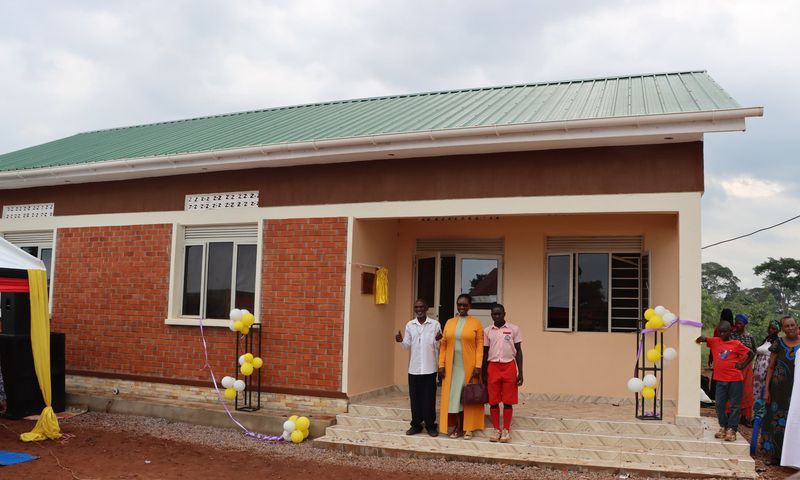 Kaboyo handed over the the sixth and seventh homes as part of the ongoing veteran housing project,