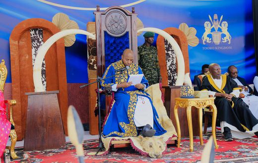 King Oyo Nyimba delivers remarks at the Ekyooto ha Mpango