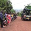 Police at the murder scene