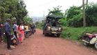 Police at the murder scene