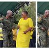 Mj Gen Dick Olum on the campaign trail in Zombo