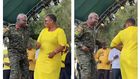 Mj Gen Dick Olum on the campaign trail in Zombo