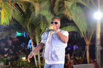 Eddy Wizzy performs at the Gulu Bell Obafest pre-experience at Kweyo Shoppers Village