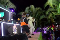 Kapeke performs at the Bell Obafest experience in Gulu
