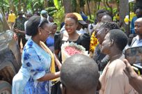 Hon Alice Kaboyo handed over  two new homes to civilian veterans in Nakaseke District.