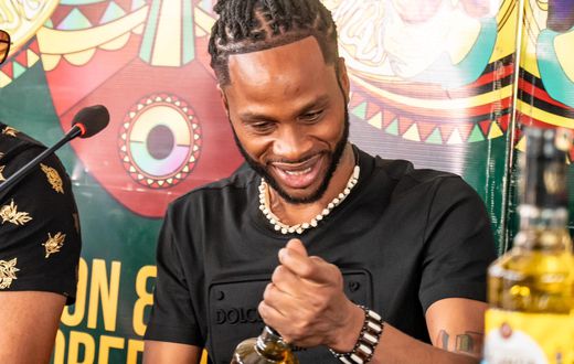 Dexta Daps at the press conference