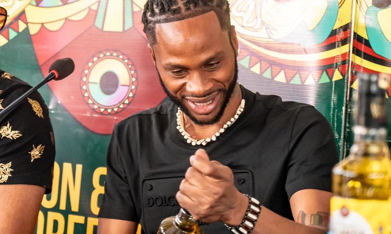 Dexta Daps at the press conference