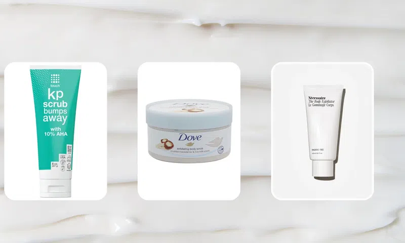 Body scrubs are physical exfoliants packed with ingredients like sugar, salt, or ground nut shells that work hard to slough off dead skin cells.