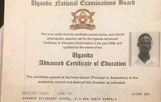 A Uneb certificate