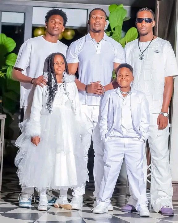 Zari Hassan with her sons
