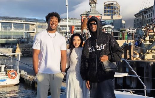 Zari Hassan with her sons