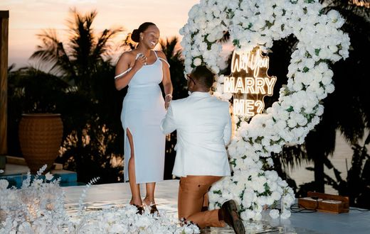 Ykee Benda popped the question