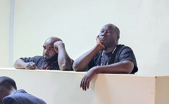 Eddy Mutwe and Acleo Kivumbi at the Kawempe court