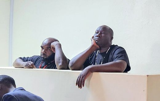 Eddy Mutwe and Acleo Kivumbi at the Kawempe court