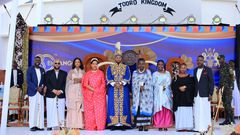 Pilsner Lager and Uganda Breweries Team led by Sheila Sabune pose with the Tooro Royal Family at the 30th Coronation Anniversary in Fort Portal
