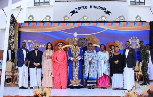 Pilsner Lager and Uganda Breweries Team led by Sheila Sabune pose with the Tooro Royal Family at the 30th Coronation Anniversary in Fort Portal
