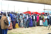 Residents who attended the memorial