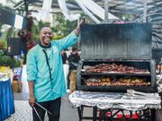 The menu was local, but mainly inspired by the Texas-style barbecue.