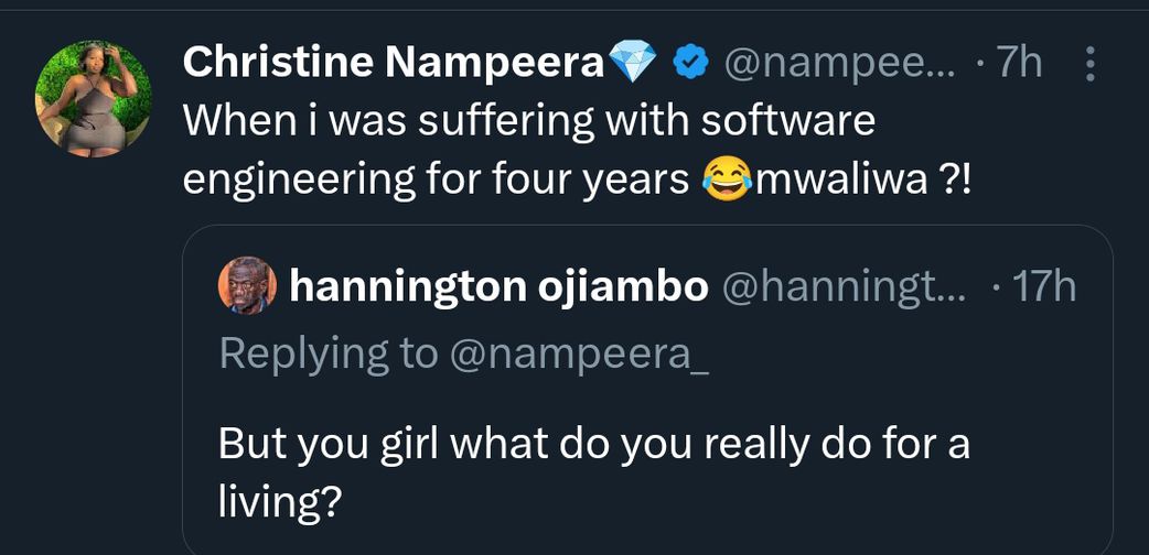 Questions as Christine Nampeera reveals source of income