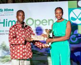 Members of the Hima Cement team join Tooro Golf Club players and officials at the Hima Open 2025